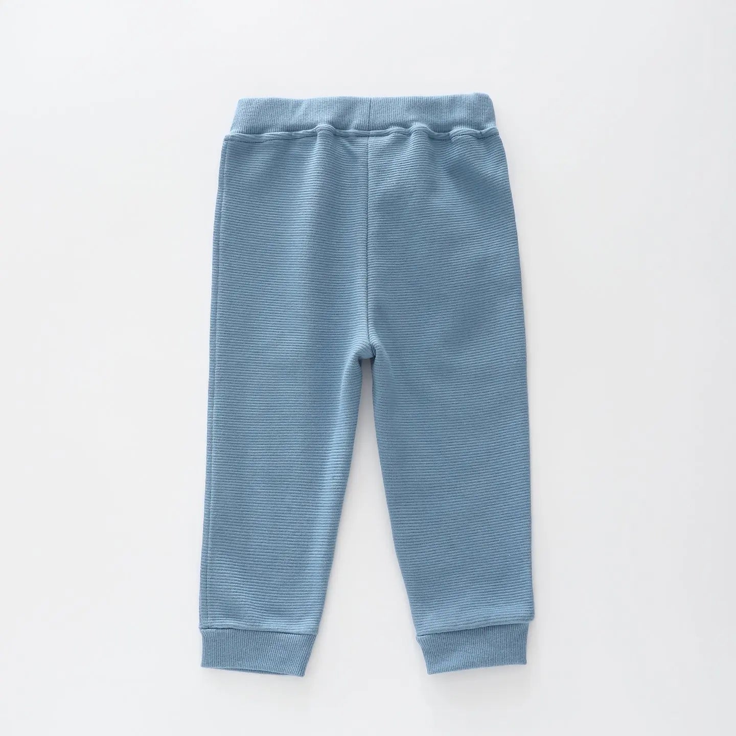 Blue Ribbed Casual Pant Ollies Place