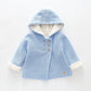 Blue Sherpa Knit Hoodie Ollies Place