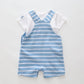 Blue Striped Shortalls Set Ollies Place