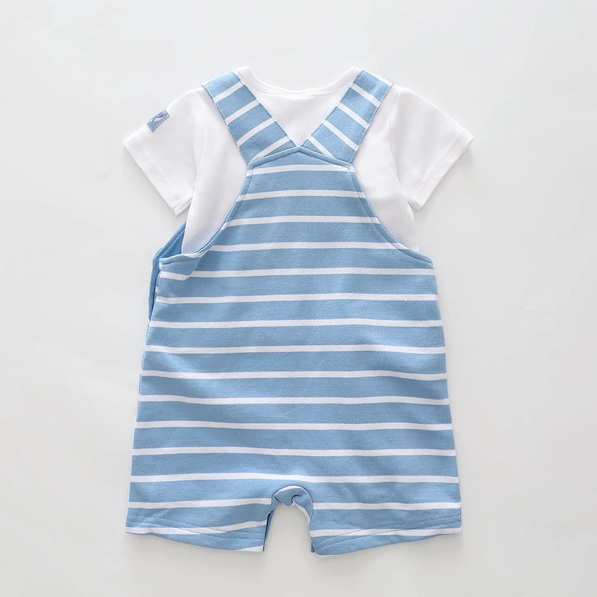 Blue Striped Shortalls Set Ollies Place