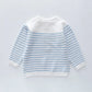 Blue Stripes Knit Jumper Ollies Place