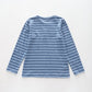 Blue Stripes, Boys Henley Top Ollies Place