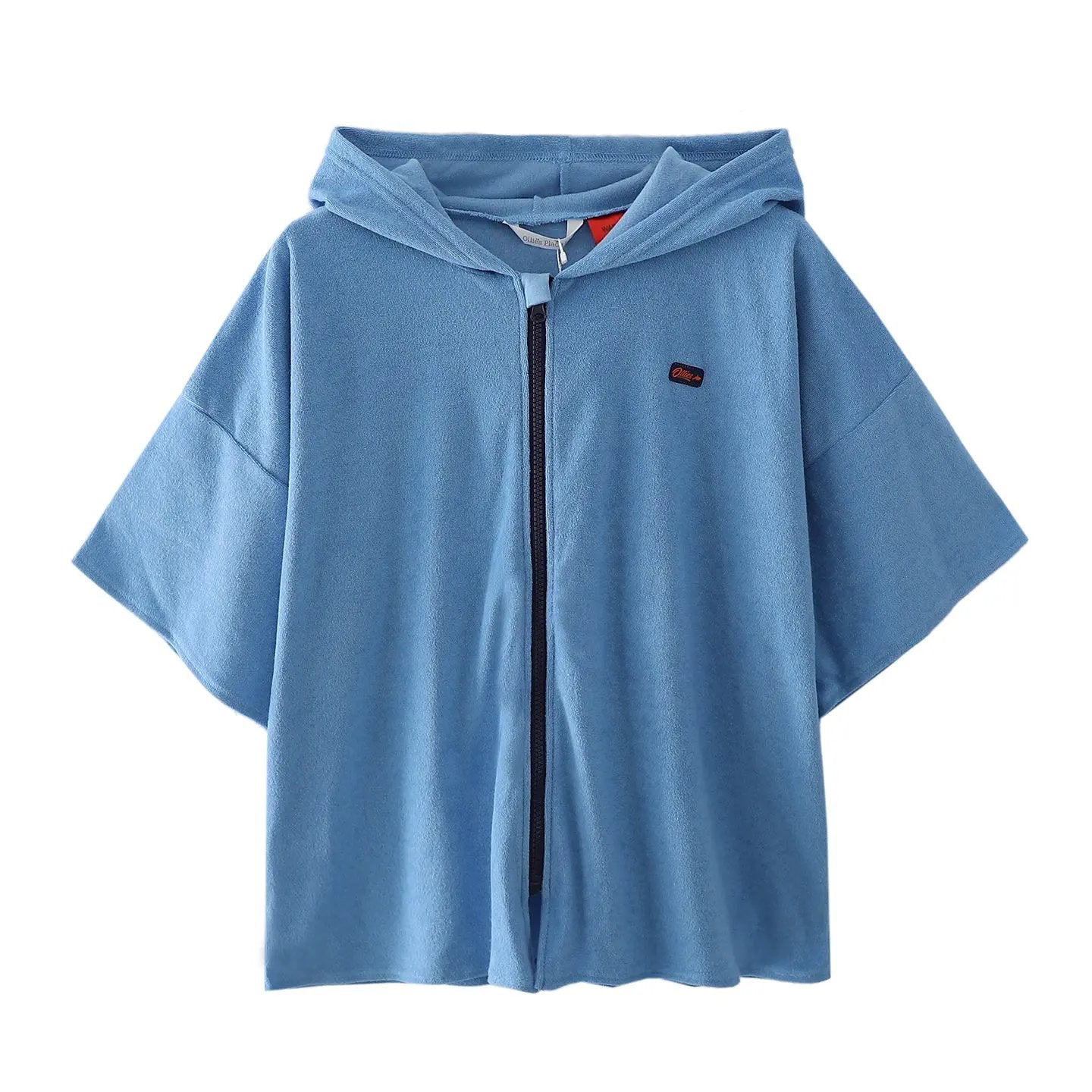Blue Zip Up Hoodie Towel Ollies Place