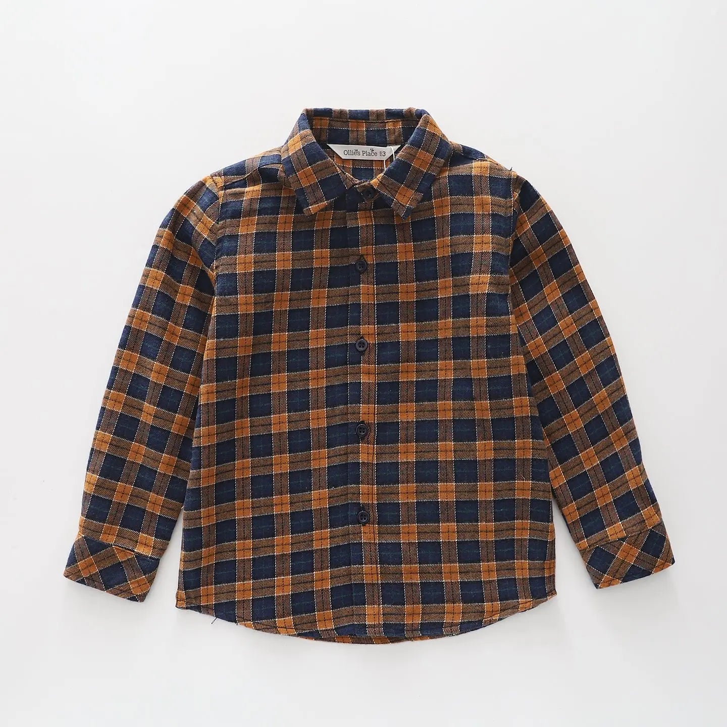 Blue and Brown Flanno Shirt Ollies Place
