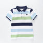 Blue and Green Striped Polo Ollies Place