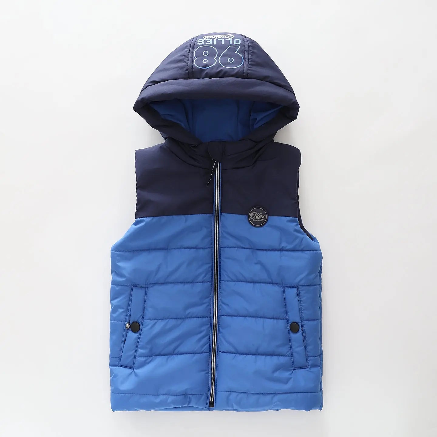 Blue and Navy Puffer Vest Ollies Place