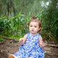 Blue and White Floral Dress Ollies Place