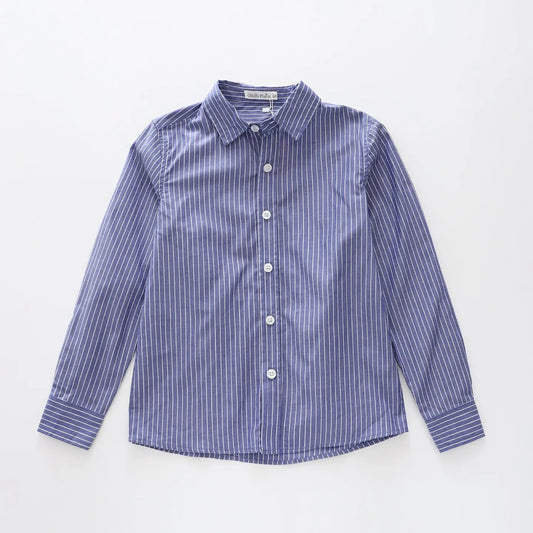 Blue and White Pin Stripe Shirt Ollies Place