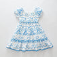 Blue and White Printed Dress Ollies Place