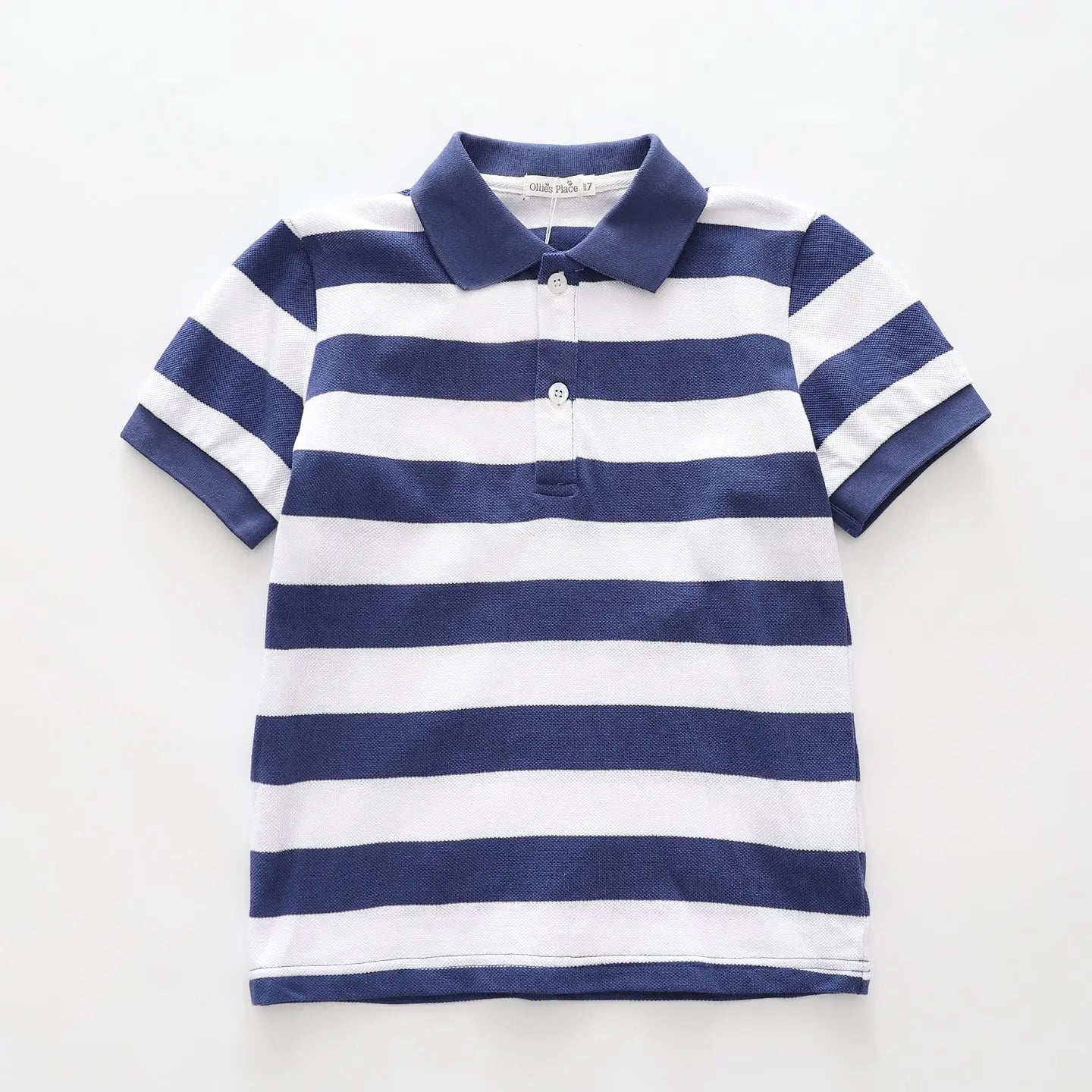 Blue and White Stripe Polo Ollies Place
