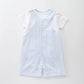 Blue and White Summer Overall Ollies Place