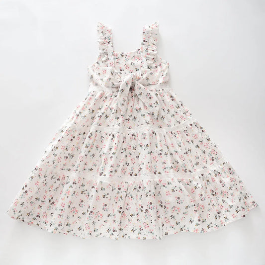 Bohemian Tie Back Girls Dress Ollies Place