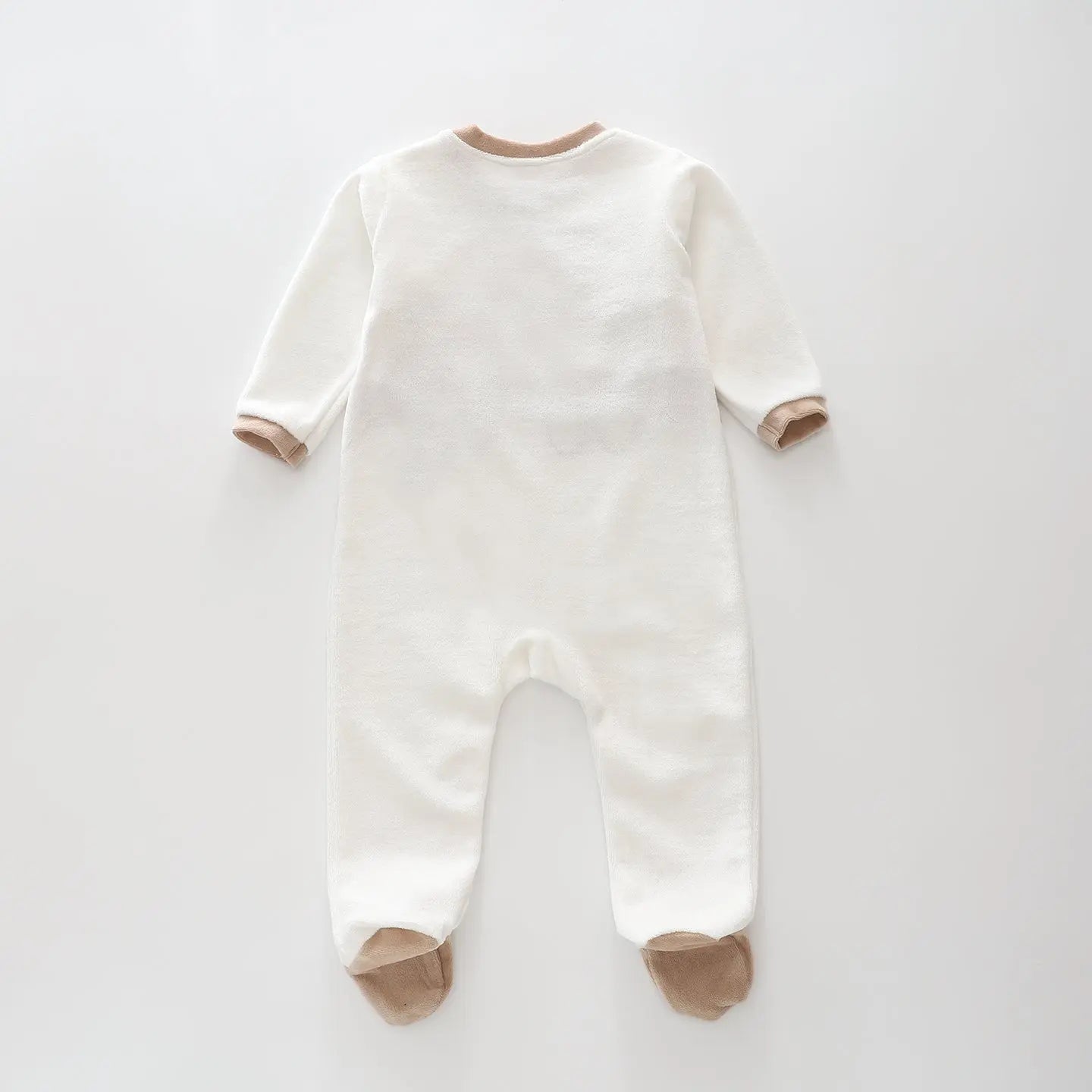 Boucle Bear Velour Romper Ollies Place