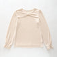 Bow Front Knit Top Ollies Place