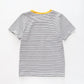 Boy's Black And White Striped Vehicle T-Shirt Ollies Place