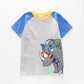 Boy's Blue and Grey T-shirt With Rhinoceros Print Ollies Place
