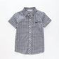 Boy's Blue and White Gingham Button-down Shirt Ollies Place