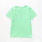 Boy's Green T-shirt With T-Rex Dinosaur Print Ollies Place