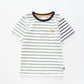 Boy's Green and White Striped T-shirt Ollies Place