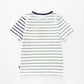 Boy's Green and White Striped T-shirt Ollies Place