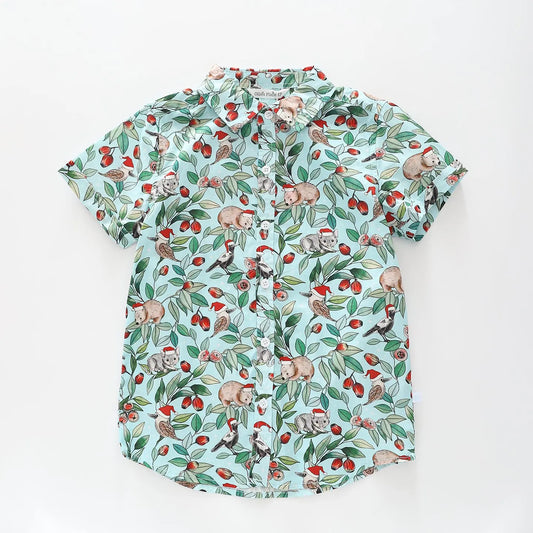 Boys Aussie Animals Christmas Shirt Ollies Place