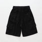 Boys Black Linen Blend Cargo Shorts Ollies Place