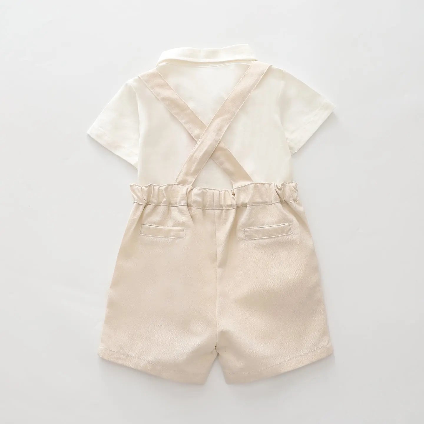 Boys Bow Tie Shirt, Shorts and Braces Outfit Ollies Place