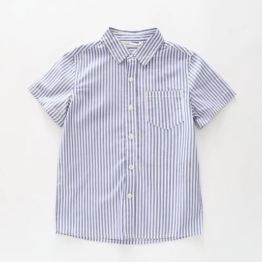Boys Classic Collared Shirt Short Sleeve Ollies Place