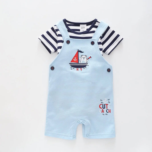 Boys Cute Catch Coveralls 2 Piece Set Ollies Place