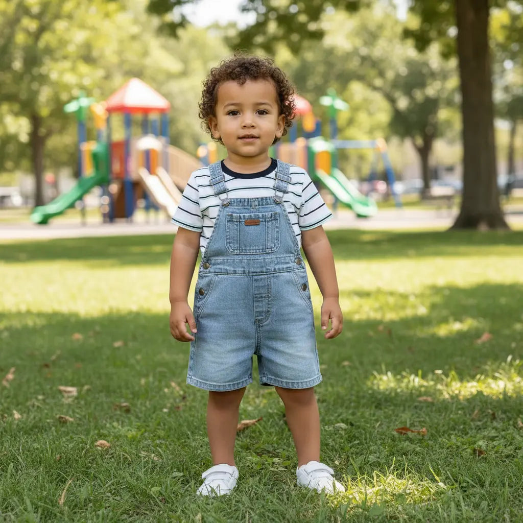Boys Denim Overalls Set Ollies Place