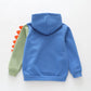 Boys Dino Spike Cotton Fleece Hoodie – Blue Ollies Place