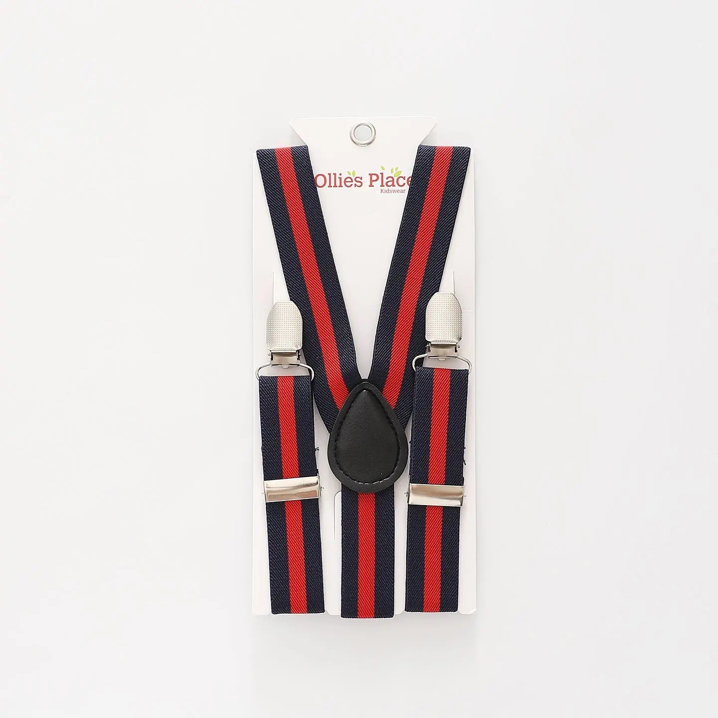 Boys Red and Black Stripe Suspenders Ollies Place