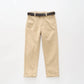 Boys Sand Chinos with Brown Belt Ollies Place