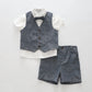 Boys Shirt, Waistcoat and Shorts Outfit Ollies Place