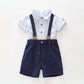 Boys Shorts and Suspenders Outfit Ollies Place