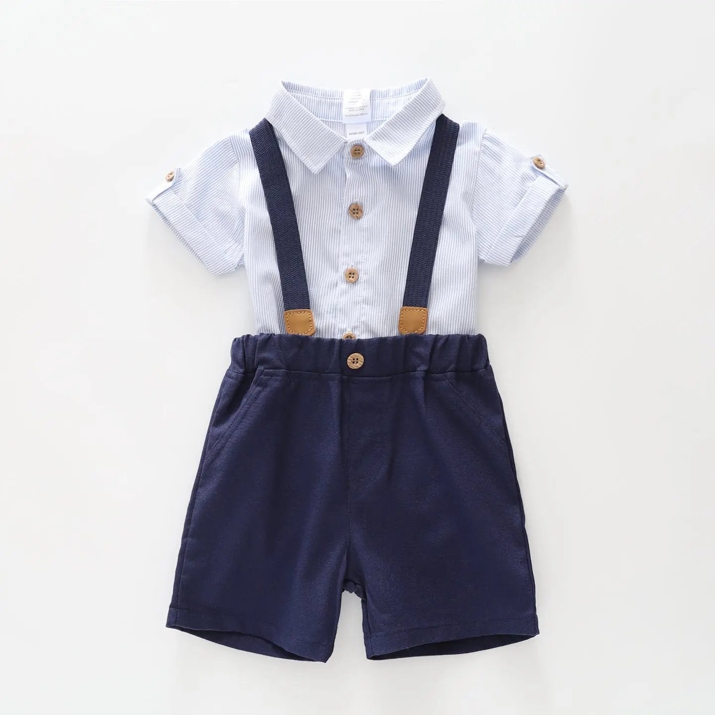 Boys Shorts and Suspenders Outfit Ollies Place
