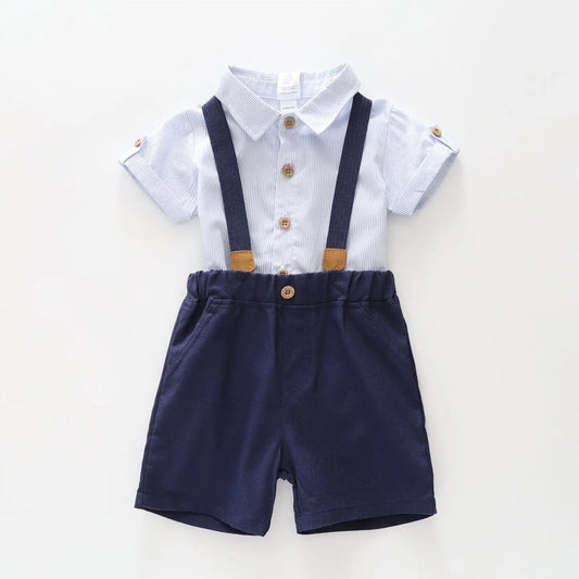 Boys Shorts and Suspenders Outfit Ollies Place