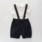 Boys Shorts with Braces and Bodysuit Set Ollies Place