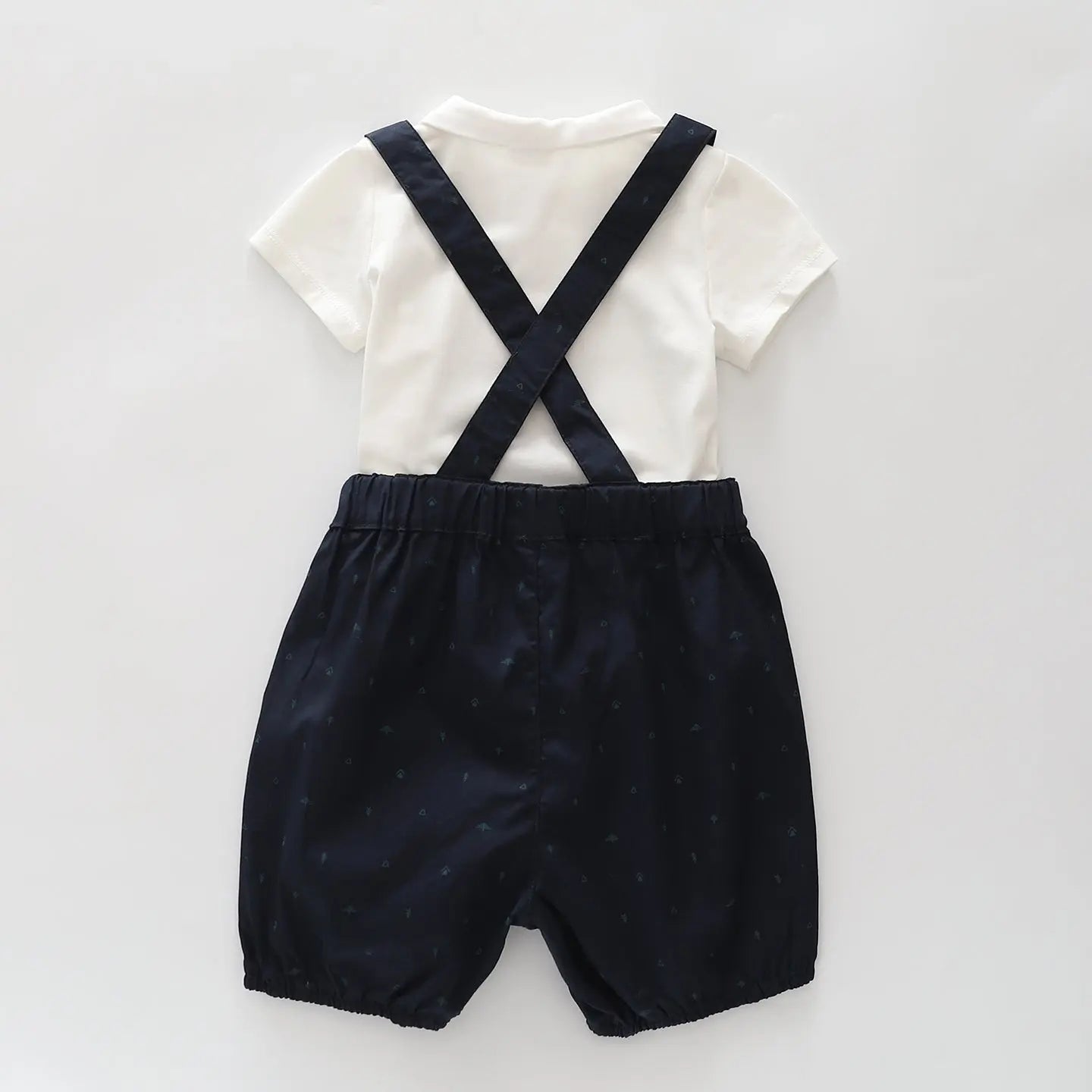 Boys Shorts with Braces and Bodysuit Set Ollies Place
