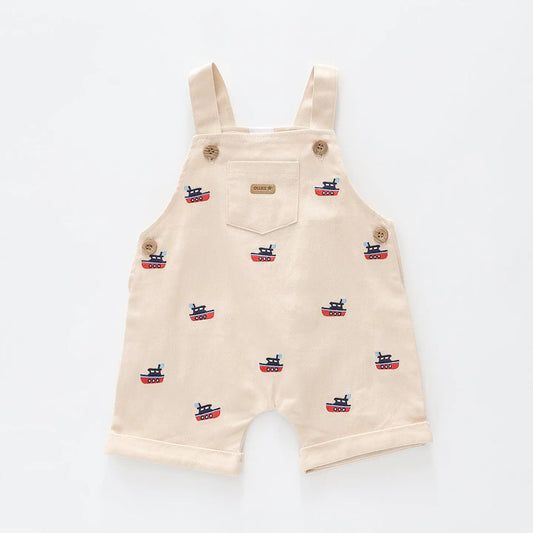 Boys Tan Shortalls Ollies Place