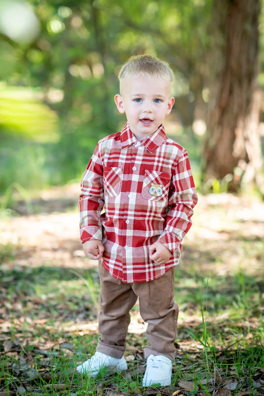 Boys-lil-rascal-check-shirt Ollies Place