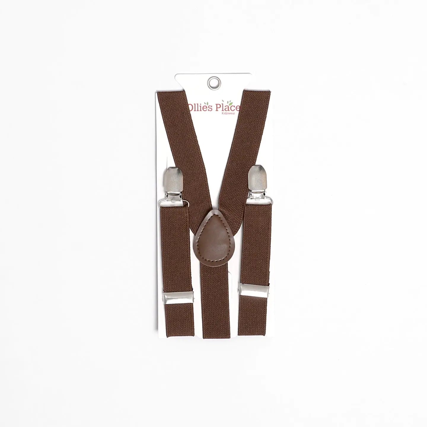 Boys' Adjustable Brown Suspenders Ollies Place