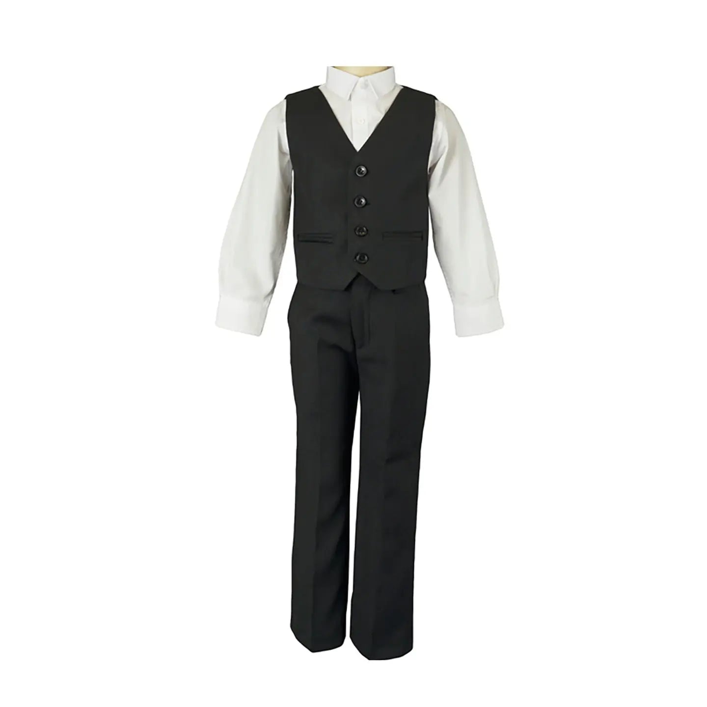 Boys' Formal Black Suit, 3 Piece Set (size 8 years to 16 years) Ollies Place