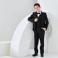 Boys' Formal Black Suit, 4 Piece Set (Size 8 Years to 16 Years) Ollies Place