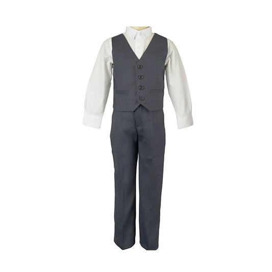 Boys' Formal Grey Suit, 3 Piece Set (size 6 months to 7 years) Ollies Place