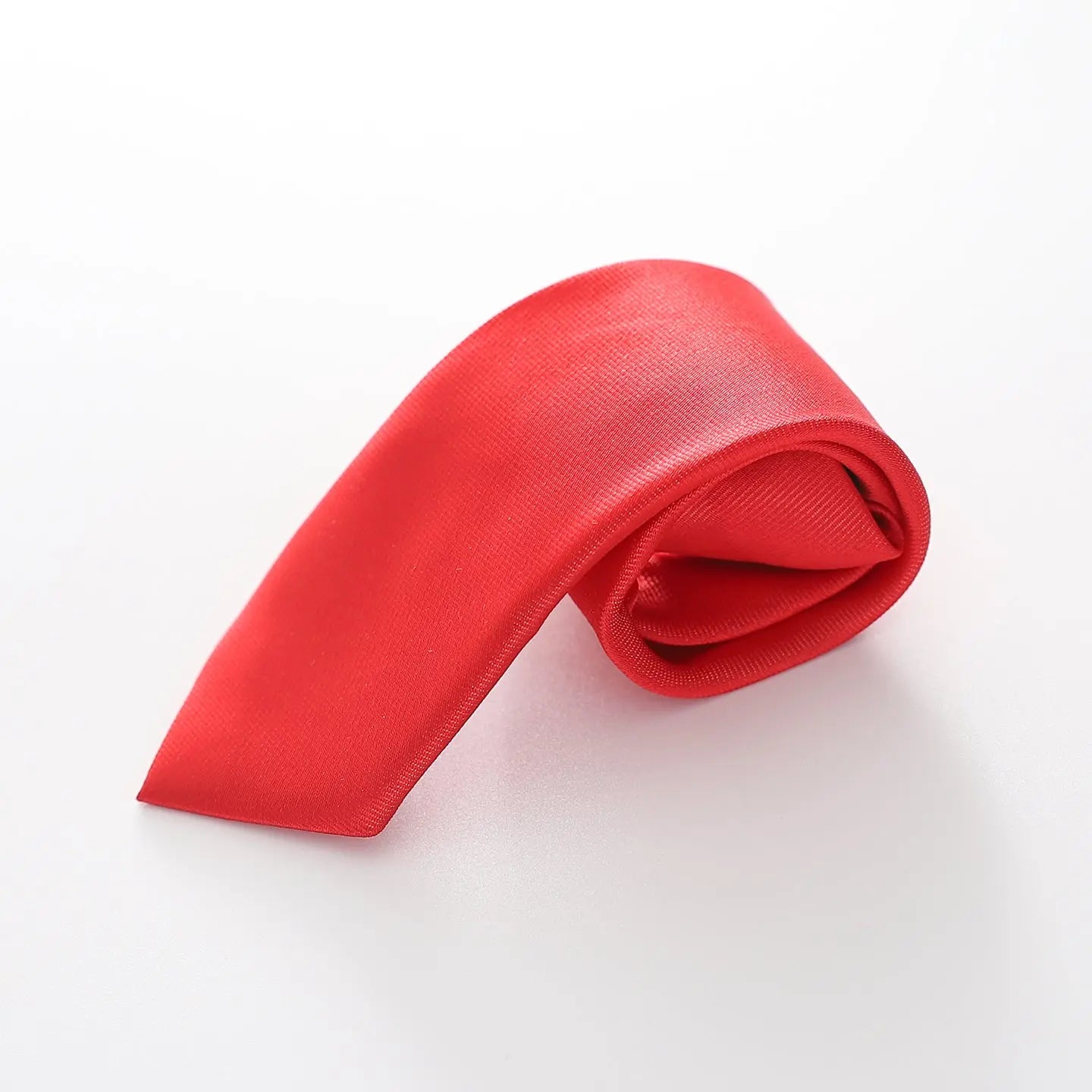 Boys' Formal Neck Tie - Bright Red Ollies Place