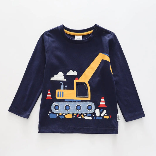 Boys' Little Digger Graphic Long Sleeve Tee Ollies Place