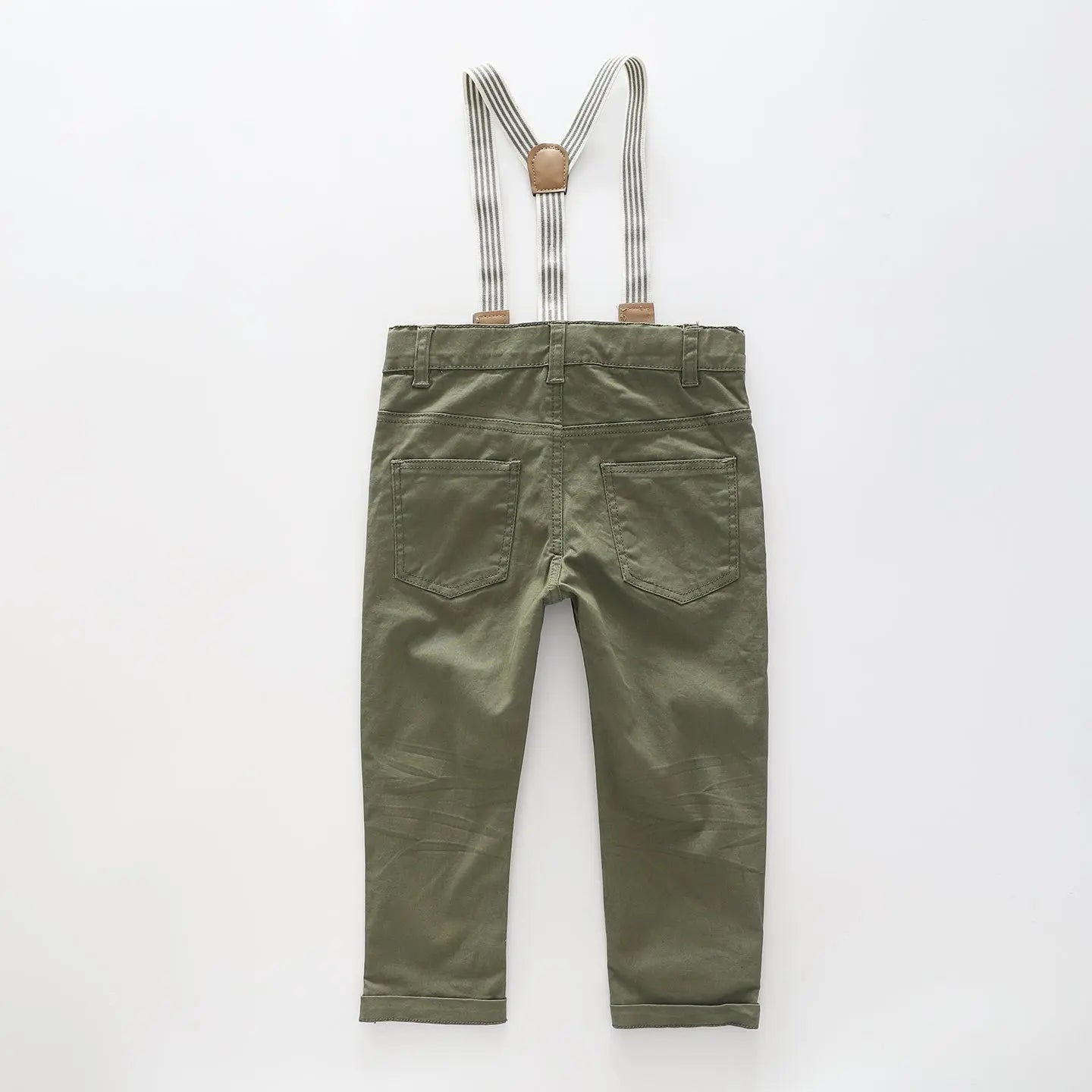 Boys' Nutmeg Pants with Stripe Braces Ollies Place