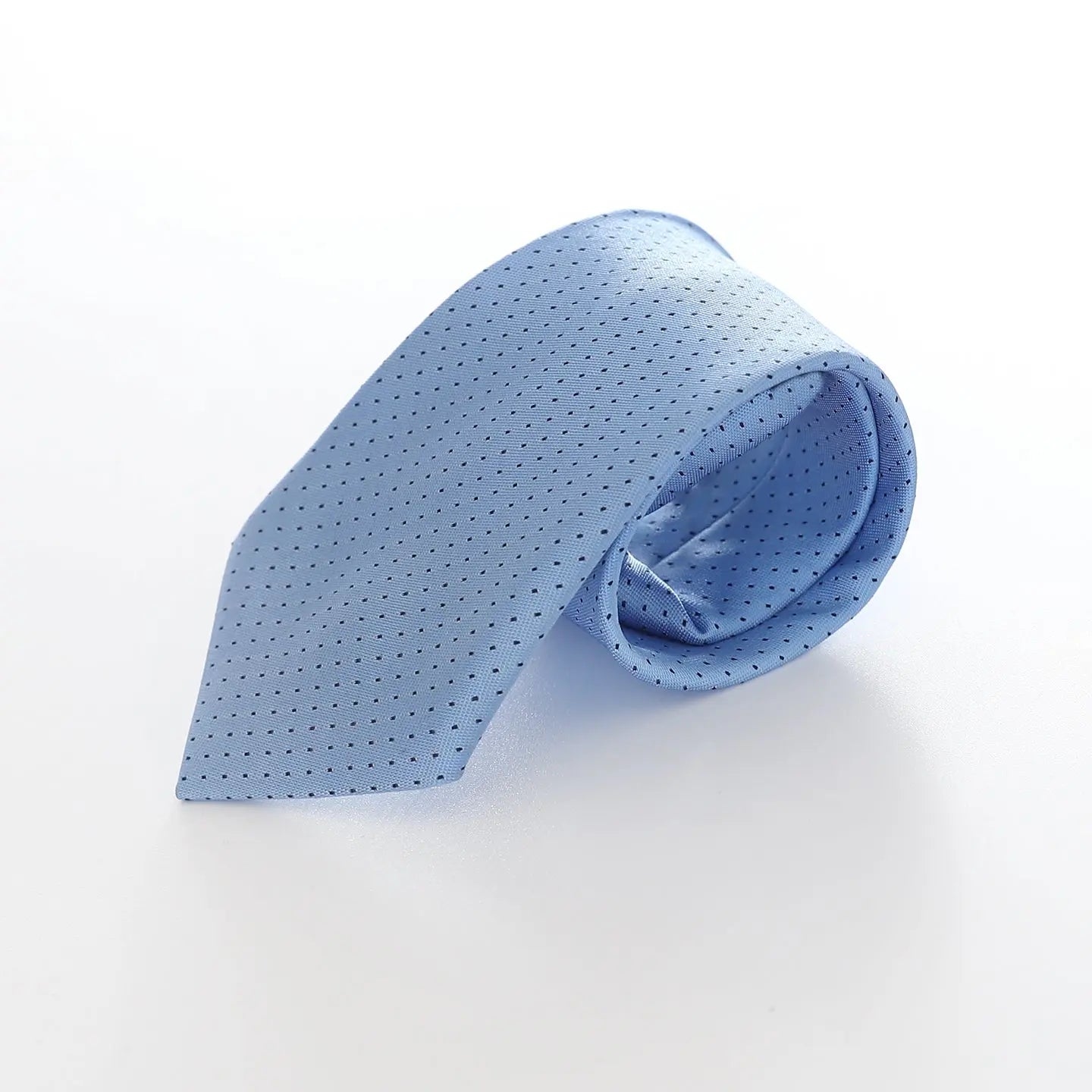 Boys' Patterned Neck Tie - Baby Blue and Black Ollies Place