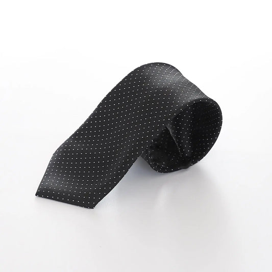 Boys' Patterned Neck Tie - Black and White Ollies Place